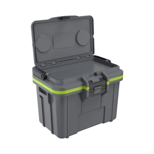 COOLER PELICAN™ 8QT GRIS OSCURO Y VERDE