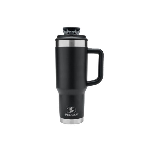 VASO TÉRMICO PELICAN PORTER™ DUAL JET BLACK (NEGRO MATE)
