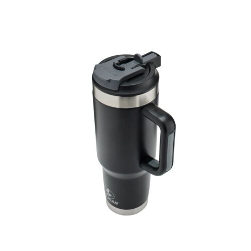 VASO TÉRMICO PELICAN PORTER™ DUAL JET BLACK (NEGRO MATE)